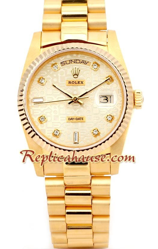 Rolex Réplica Day Date-Gold