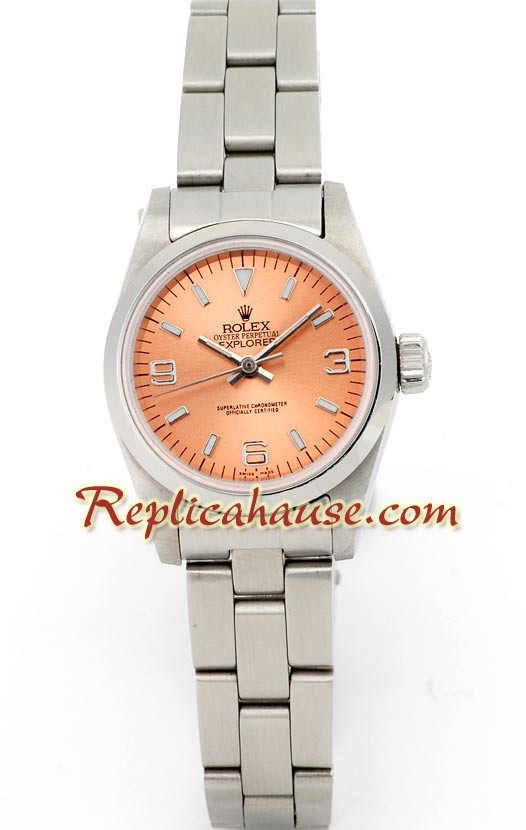 Rolex Réplica Explorer I - Silver - - Dama -