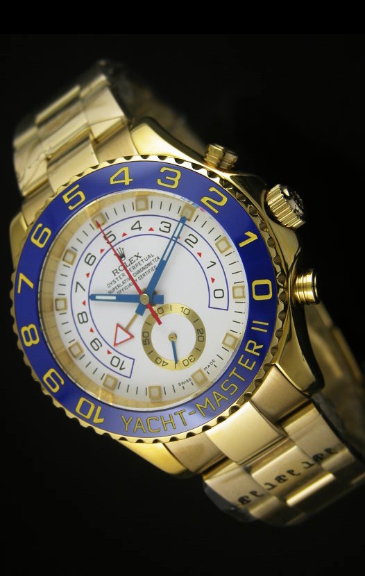 Rolex Yachtmaster II Oro Amarillo - Ultima Réplica 1:1 (Cronógrafo Funcionando)