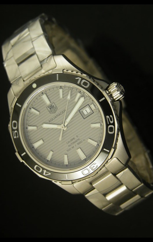 Tag Heuer Aquaracer Calibre 5 Reloj Suizo Dial Gris - Réplica Escala 1:1