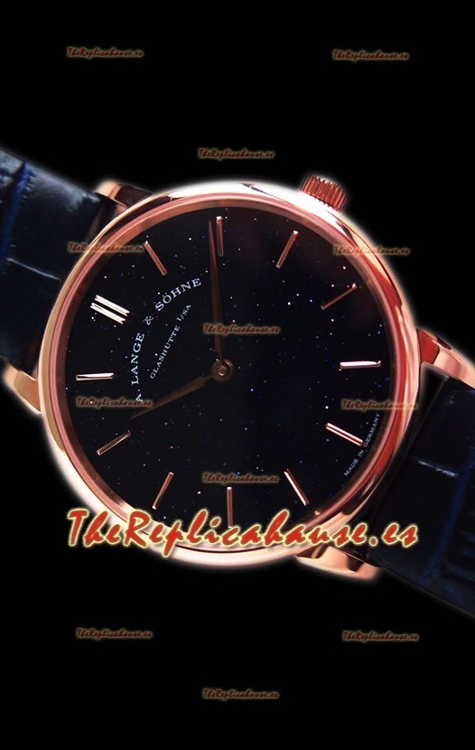 A.Lange Sohne Saxonia Thin Reloj Réplica Suizo Oro Rosado