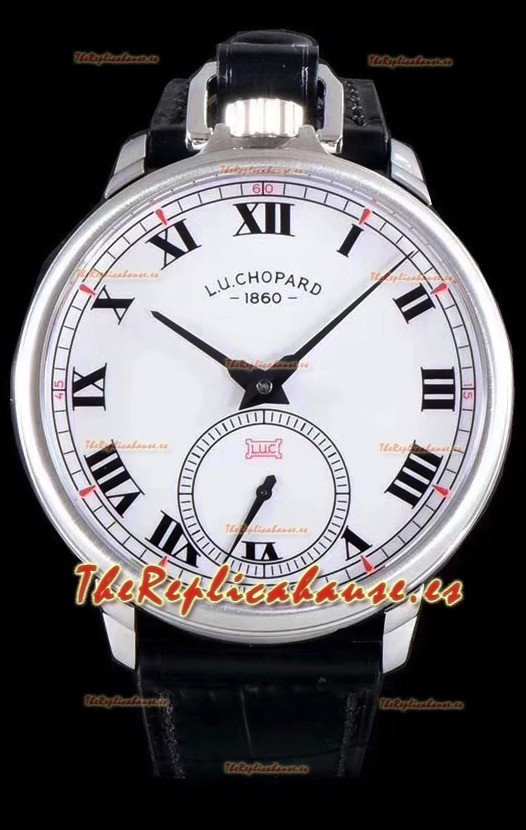 Chopard Louis-Ulysse The Tribute Reloj Suizo de Acero Inoxidable con Dial Blanco