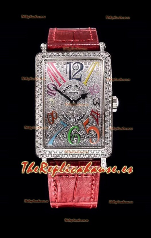 Franck Muller Largo Island Color Dreams Ladies Reloj Suizo en Correa Rosada