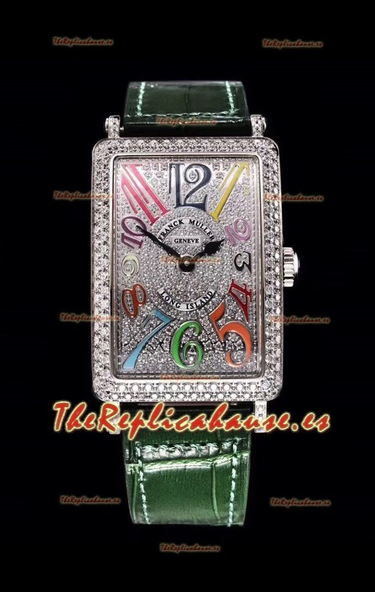Franck Muller Largo Island Color Dreams Ladies Reloj Suizo en Correa Verde
