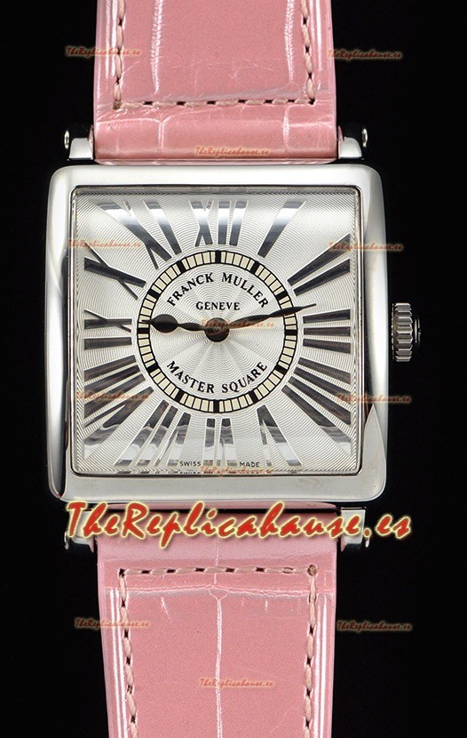 Franck Muller Master Square Ladies Reloj Réplica a Espejo 1:1 Correa Rosada