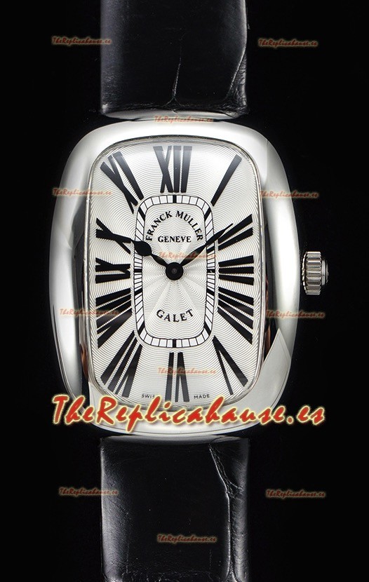 Franck Muller Galet Ladies Reloj Cuarzo Suizo con Correa Negra