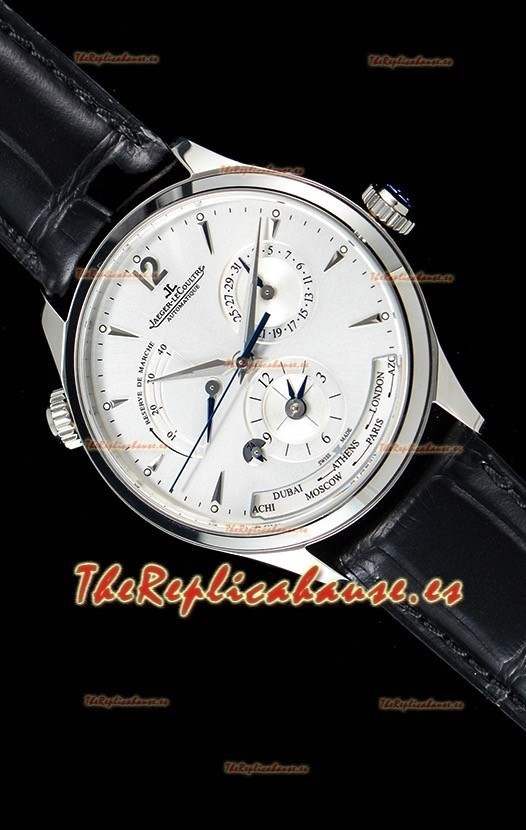 Jaeger LeCoultre Master Geographic Power Reserve Acero 904L Reloj Suizo
