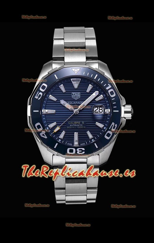 Tag Heuer Aquaracer Calibre 5 Reloj Réplica a Espejo 1:1 Dial Azul