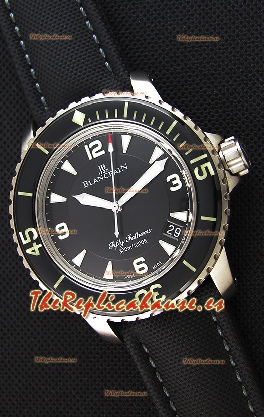 Blancpain Fifty Fathoms - Reloj Réplica a Espejo 1:1 de Titanio