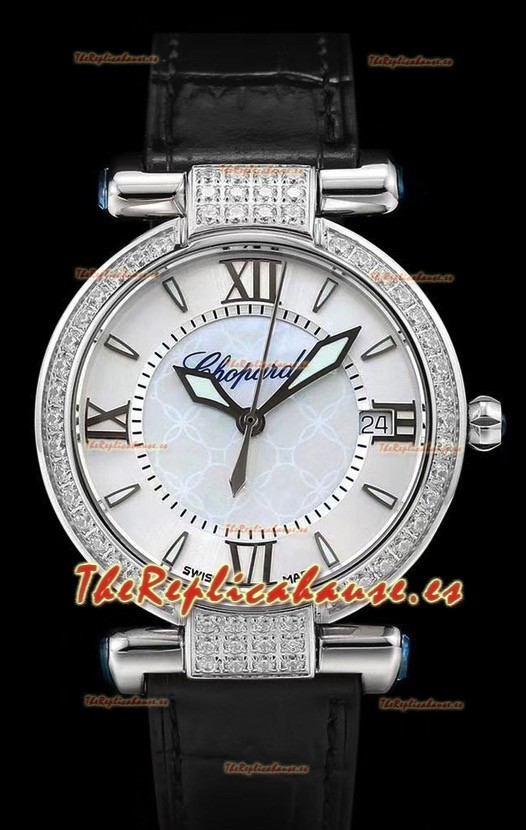 Chopard Imperiale Dial Blanco, Reloj Réplica Suizo Automático en Acero 904L