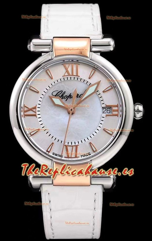 Chopard Imperiale Dial Blanco, Reloj Réplica Suizo Automático en Acero 904L