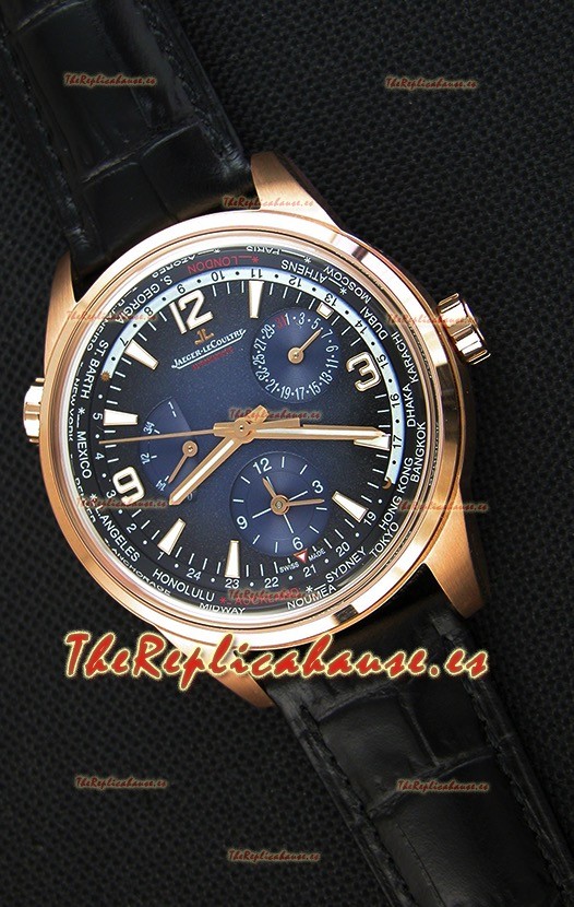 Jaeger-LeCoultre Polaris Geographic Reloj Réplica Suizo en Oro Rosado - 904847J
