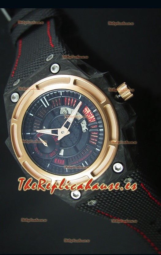 Linde Werdelin Spidolite II Reloj Replica Suizo Caja en Carbón Forjado
