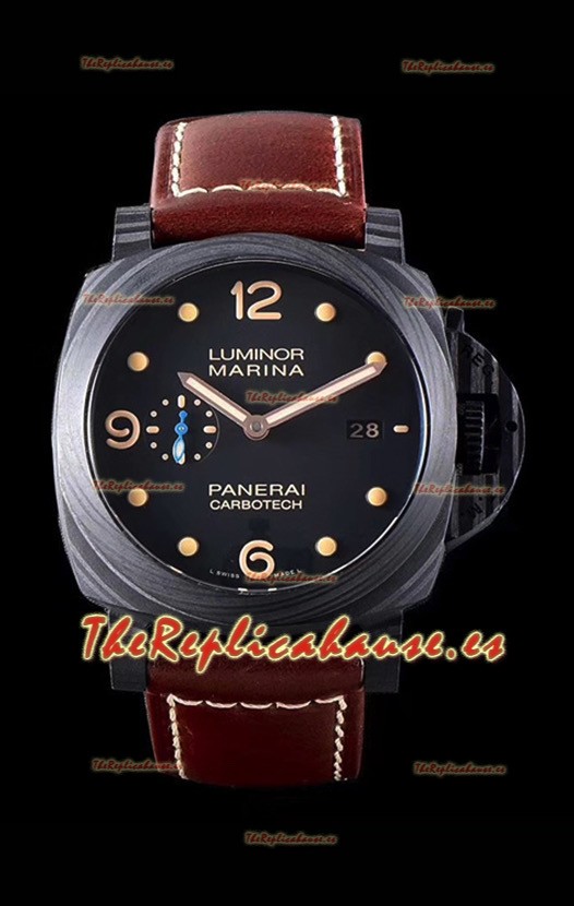 Panerai Luminor Marina PAM661 Carbotech Reloj Réplica a Espejo 1:1 Versión 2020 Mejorada