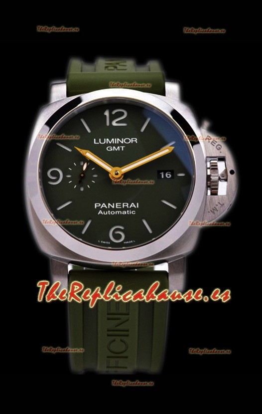 Panerai Luminor Marina GMT PAM1056 Reloj Suizo de Acero 904L - Réplica a Espejo 1:1