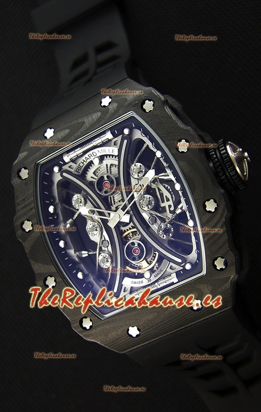 Richard Mille RM53-01 Pablo Mac Donough Caja de Carbón Forjado Reloj Réplica Suizo