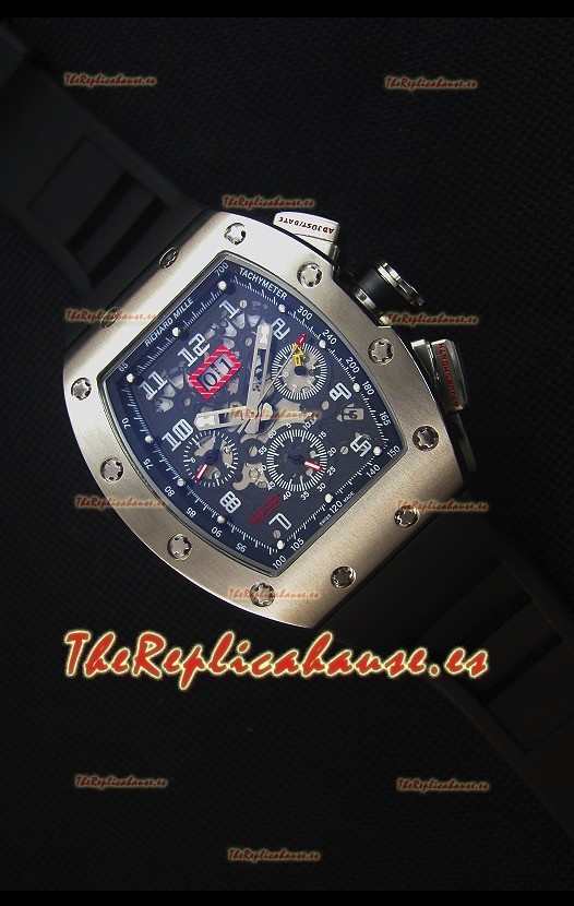 Richard Mille RM011 Reloj Replica versión Japonés Caja en Acero Inoxidable