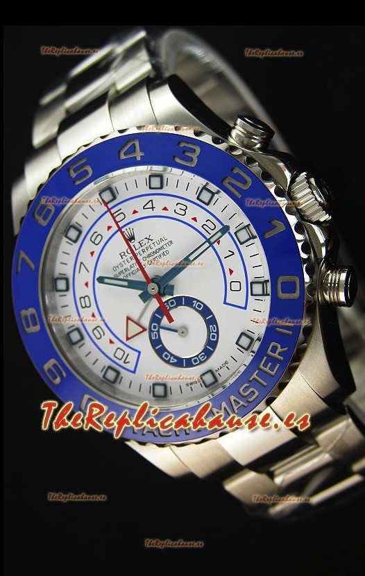 Rolex Yachtmaster II Ref.116680 Reloj Replica 1:1 de Acero Inoxidable (Edición donde funciona el Cronógrafo) 