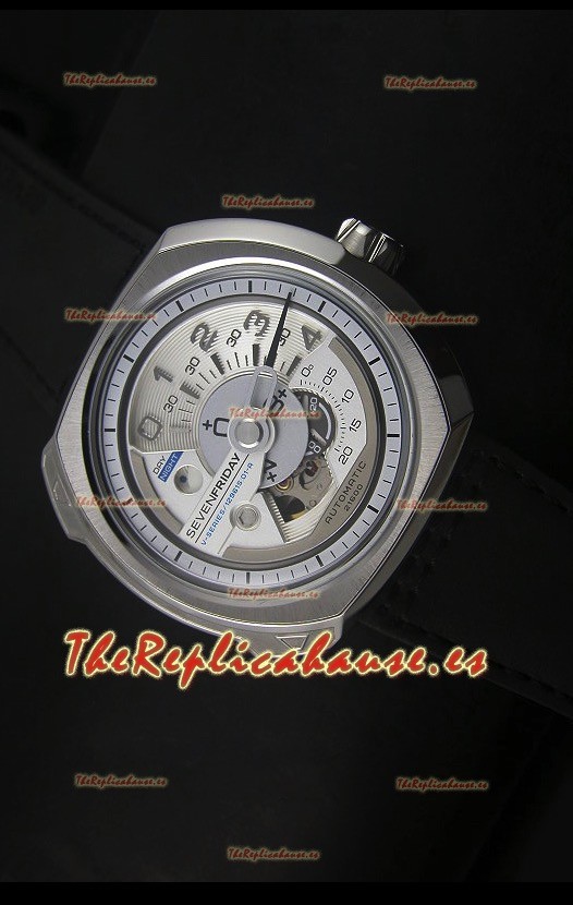 SevenFriday V02-01 Movimiento Miyota 82S7 Edición 1:1 Dial Blanco