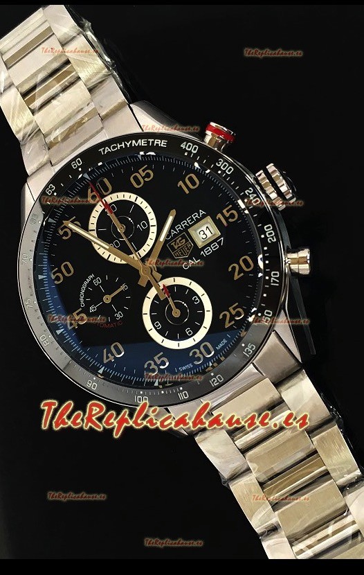 Tag Heuer Carrera Calibre 1887 Bisel de Cerámica Reloj Replica escala 1:1