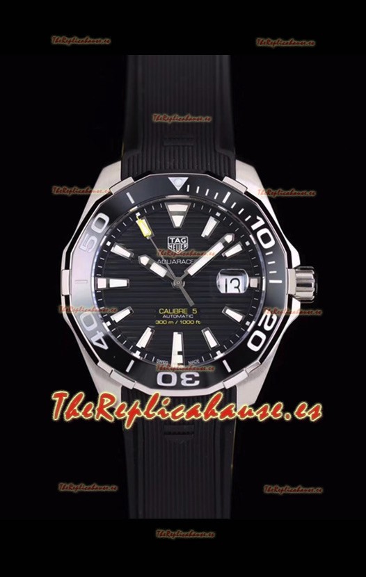 Tag Heuer Aquaracer Calibre 5 Reloj Réplica a Espejo 1:1 Dial Negro