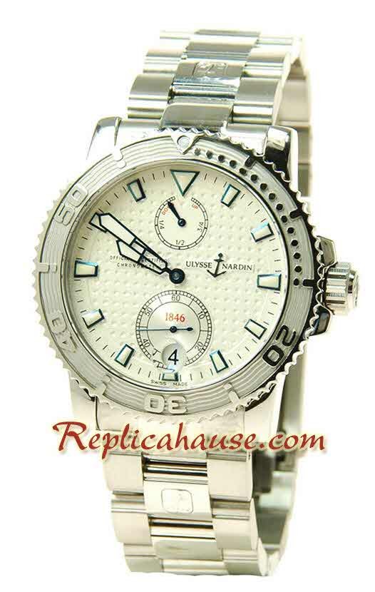 Ulysse Nardin Maxi Marine Chronometer Reloj Suizo de imitación