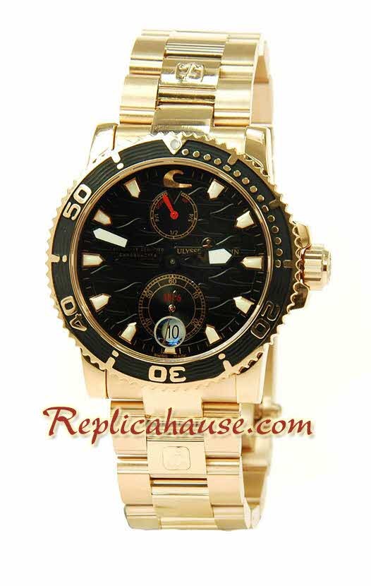 Ulysse Nardin Maxi Marine Chronometer Reloj Suizo de imitación
