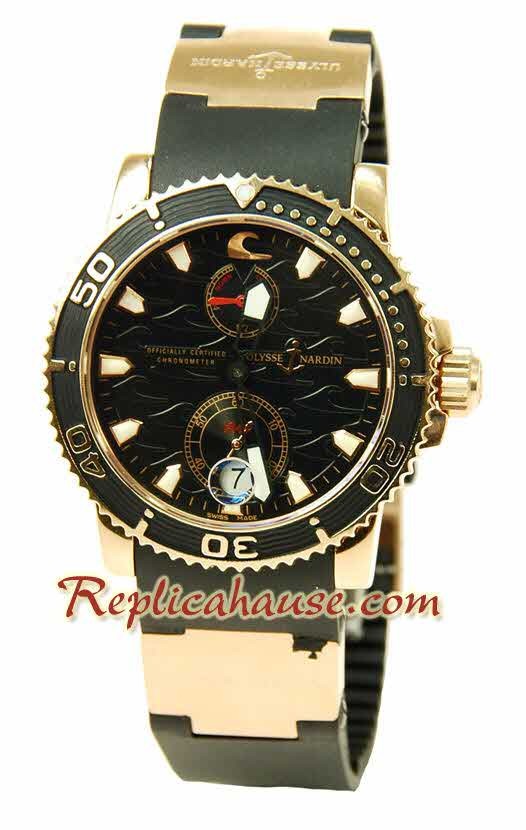 Ulysse Nardin Maxi Marine Chronometer Reloj Suizo de imitación