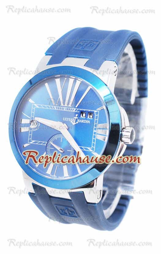 Ulysse Nardin Executive Dual Time Blue Reloj