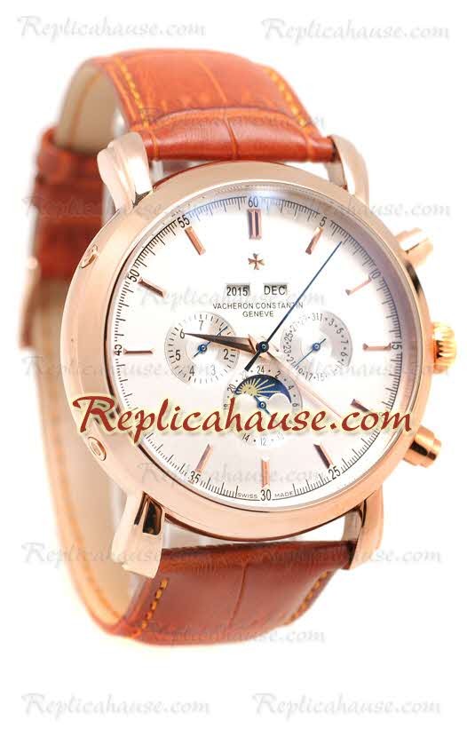 Vacheron Constantin Malte Perpetual Cronógrafo Reloj Réplica