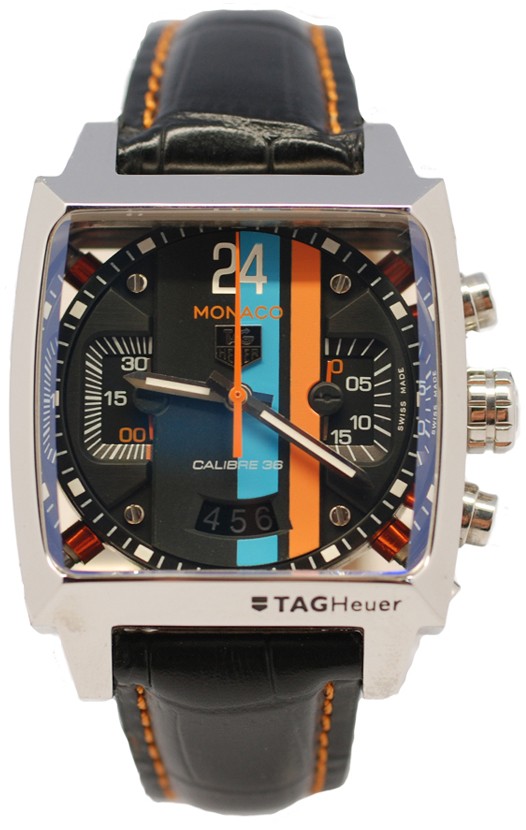 Tag Heuer Monaco Concept 24 Reloj Suizo con Esfera de color Negro y Caja de Acero