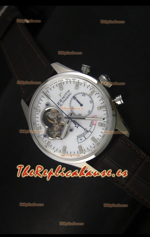 Zenith El Primero Chronomaster Handwind, Reserva de Energía 42MM Reloj Replica Dial Blanco