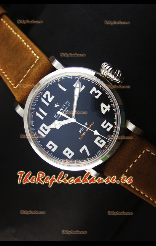 Zenith Pilot Type 20 Extra Special Reloj Réplica Suizo en Acero Inoxidable