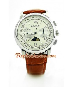 A. Lange Sohne Datograph Perpetual Reloj Suizo de imitación