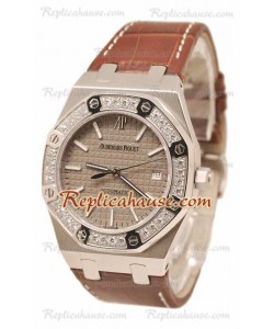 Audemars Piguet Royal Oak Movimiento de Diamantes Suizo Reloj