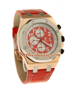 Audemars Piguet Royal Oak Offshore Suizo Quartz Reloj in Dial Rojo