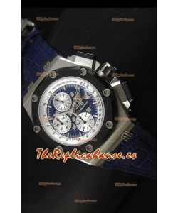 Audemars Piguet Royal Oak Offshore Rubens Barrichello en Titanio Réplica Espejo 1:1 Color Azul