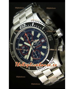 Breitling SuperOcean Abyss Réplica Suiza – REPLICA ESPEJO – 44 mm con marcadores naranjas 