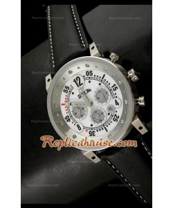 B.R.M V Series Reloj Japonés con Esfera Blanca 