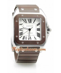 Cartier Santos 100 Reloj Suizo de imitación