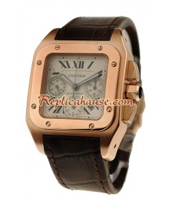 Cartier Santos 100 Reloj Suizo de imitación