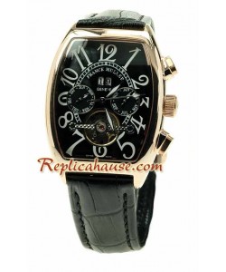 Franck Muller Conquistador Oro Rosa Tourbillon Reloj