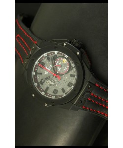 Hublot Big Bang Ferrari Reloj de Cuarzo Suizo Caja con revestimiento PVD