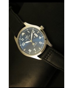 IWC Mark XVII Reloj Suizo de Acero Inoxidable, Dial Azul