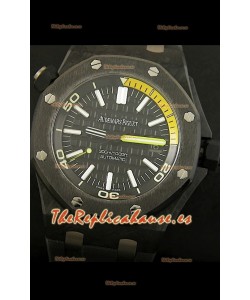 Audemars Piguet Royal Oak Offshore Scuba, Reloj Réplica Suiza - Cubierta genuina de carbón