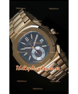 Patek Philippe Nautilus 5980 Reloj Suizo cronógrafo en Oro Rosado - réplica en escala 1:1