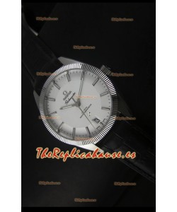 Omega Globemaster Reloj Suizo Co-Axial Dial Blanco Acero Inoxidable - Reloj Réplica Espejo 1:1