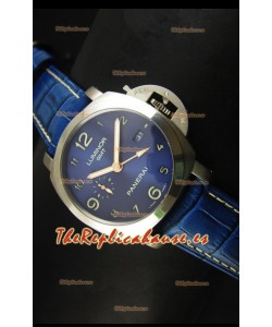 Panerai Luminor Marina GMT PAM437L Reloj Suizo de Titanio - Réplica Espejo 1:1