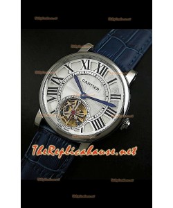 Cartier Calibre turbillón japonés malla azul