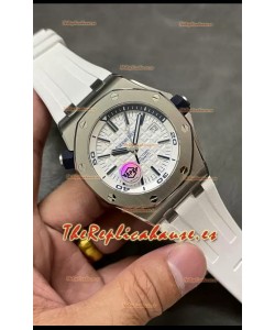 Audemars Piguet Royal Oak 1:1 Ultimate Reloj Réplica Suizo Dial Blanco Movimiento Cal.3120
